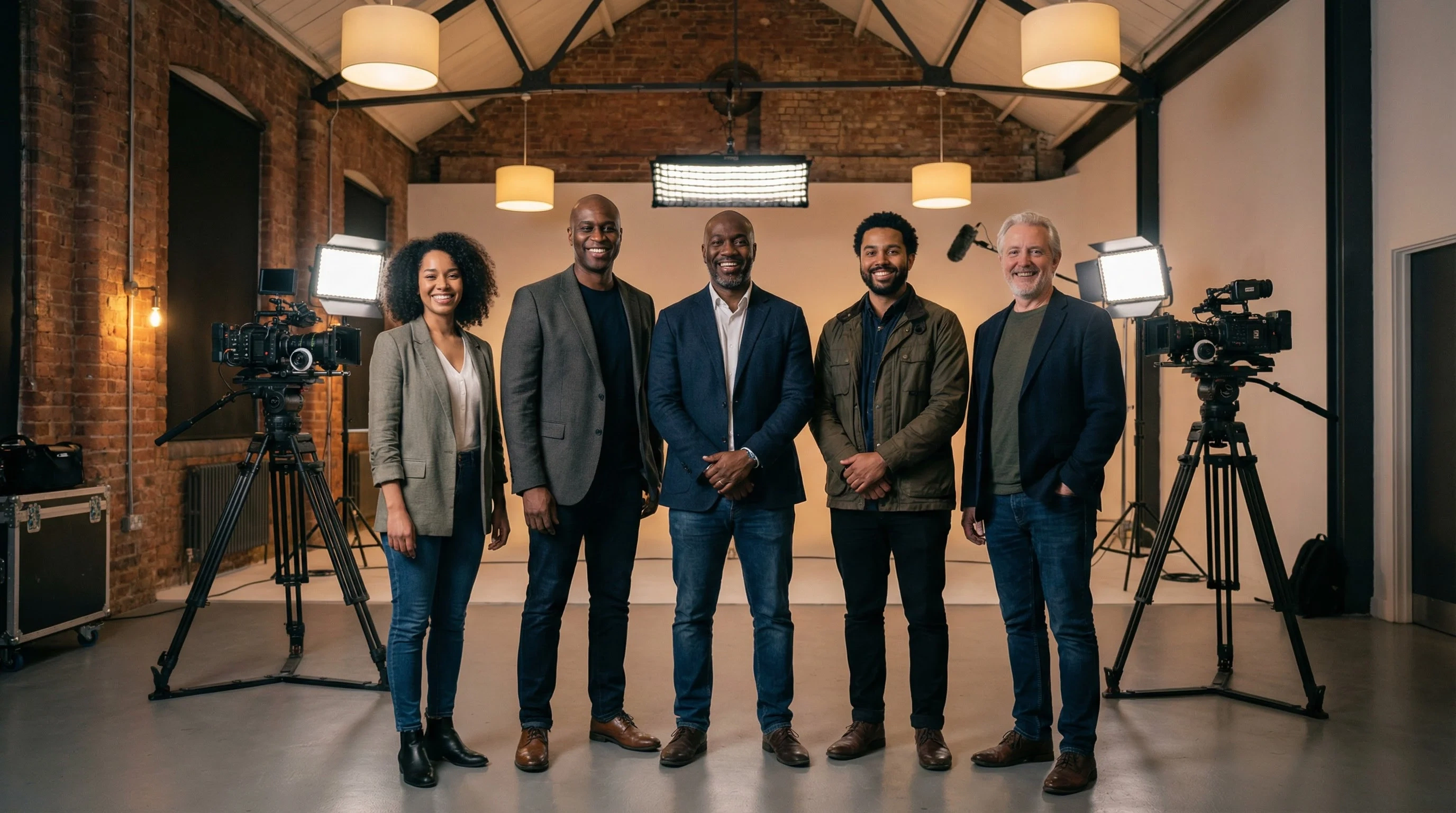 成人电影专业电影团队合影